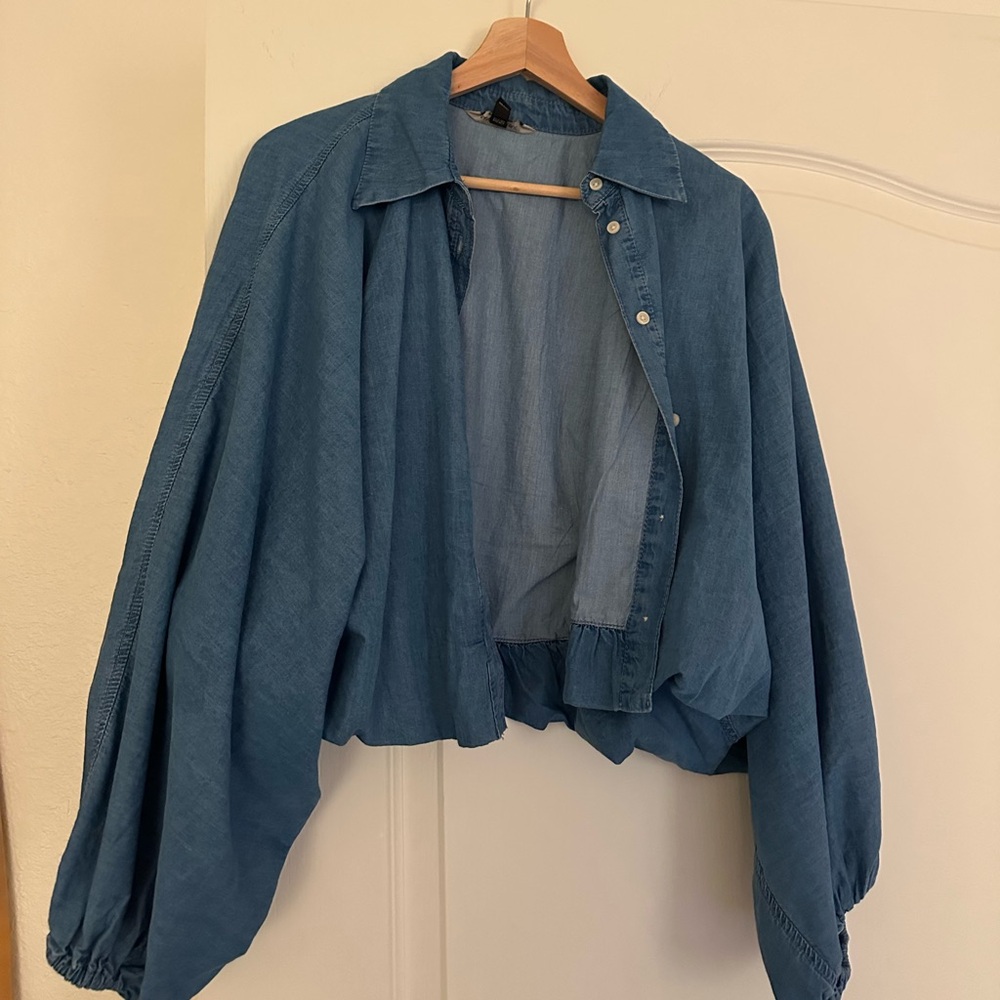 Banana Republic  Soft Blue Fabric Cotton